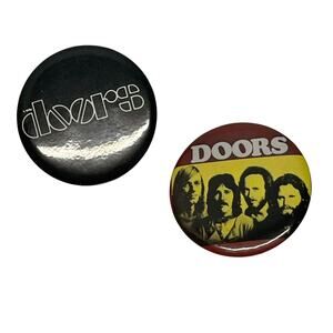 Vintage The Doors Band Pins Lot of 5 1" Jim Morrison